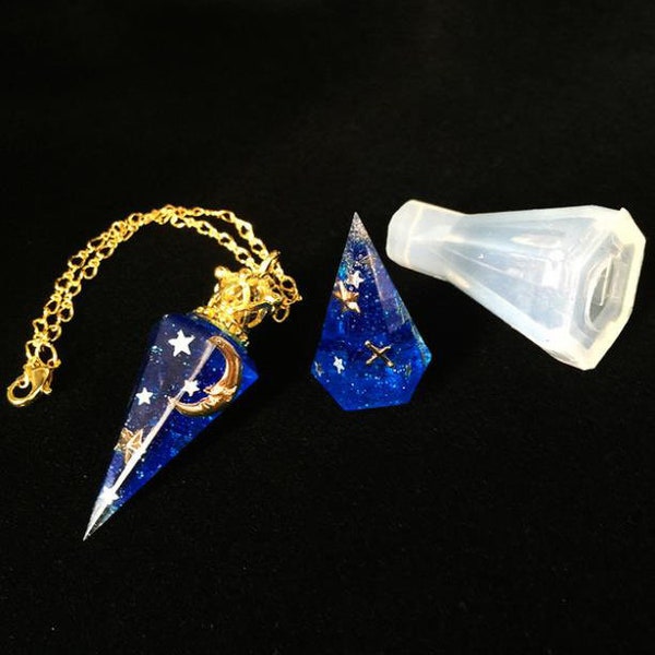 1pcs Silicon Mold - Triangle cone Resin Silicone Mold - epoxy charms pendant - Cute Resin Silicon Mold - DIY Silicon Mold