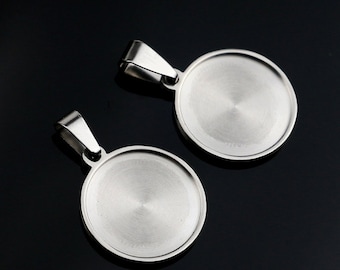 Lot De 8 Plateaux Ovales 18x25 Mm Pour Pendentifs - Ébauches Réglage Cadre Lunette Bijouterie