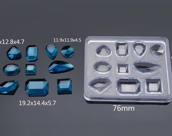 Moldes de silicona para colgantes, molde de silicona con orificio para colgar, colgante artesanal, collar, pendientes, molde de silicona de goma, molde artesanal de Silcon