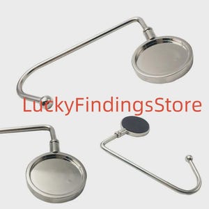 30 mm Blank DIY faltbare glänzende Handtasche Tasche Geldbörse Aufhänger Klapphaken Halter für Restaurant Dinning Hochzeit Party Event Tisch