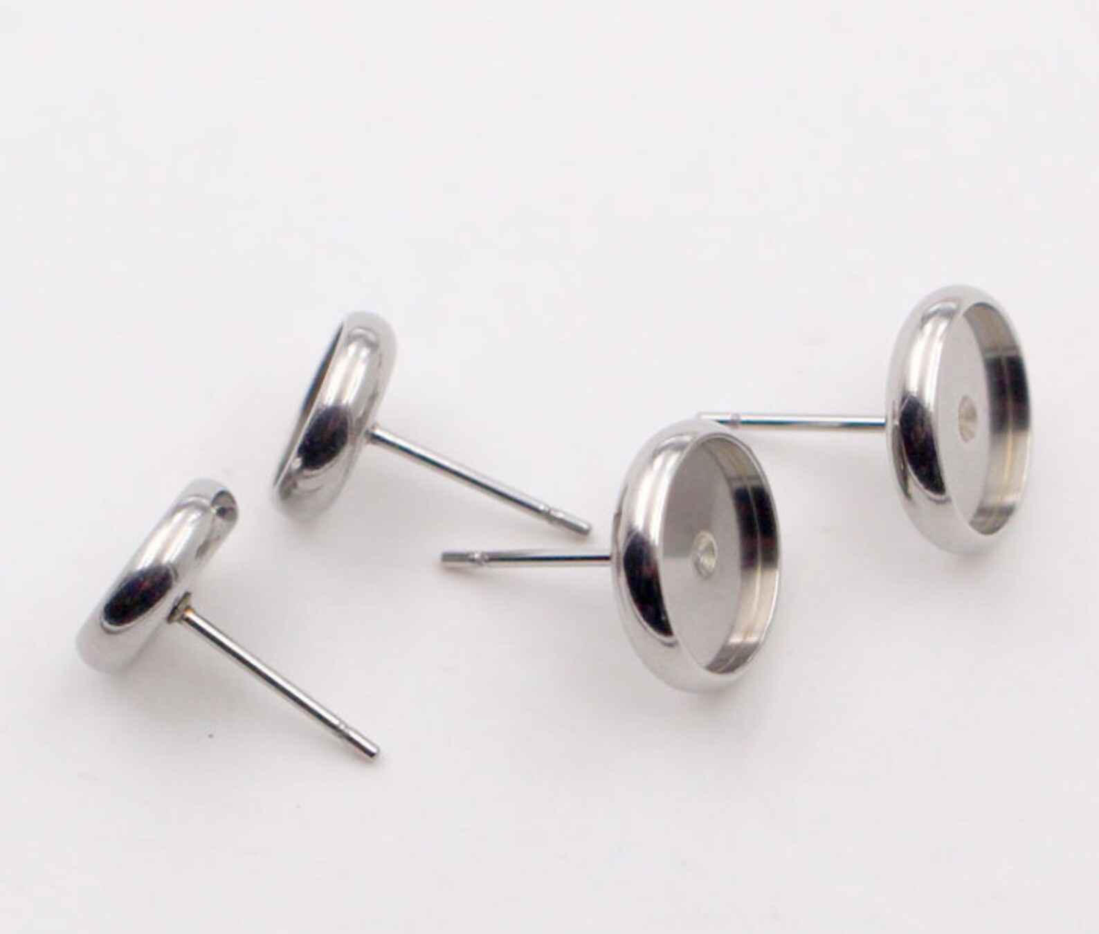 50pcs New STAINLESS Steel Earring Stud Surgical Steel Blank Etsy