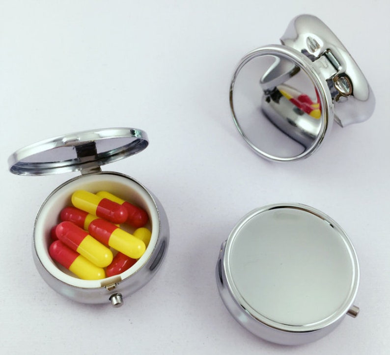 DIY Pill Box Single Blank Compartment Pill Box Container Etsy