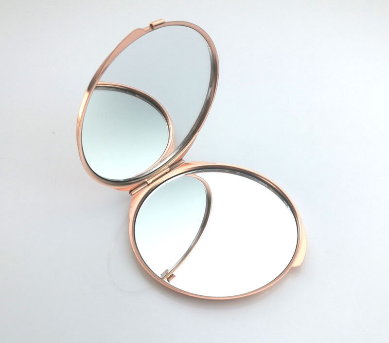 Pocket Mirror Blank Compact Mirrors Supply Rose Gold Mirror Etsy