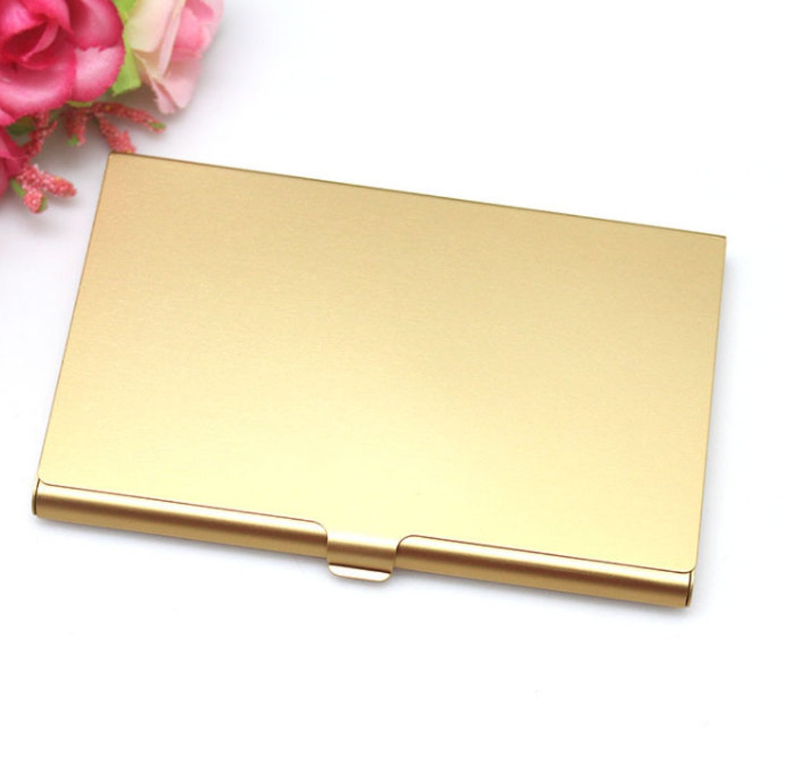 Business Card Case Metal Business Card Holder Metal Card Etsy