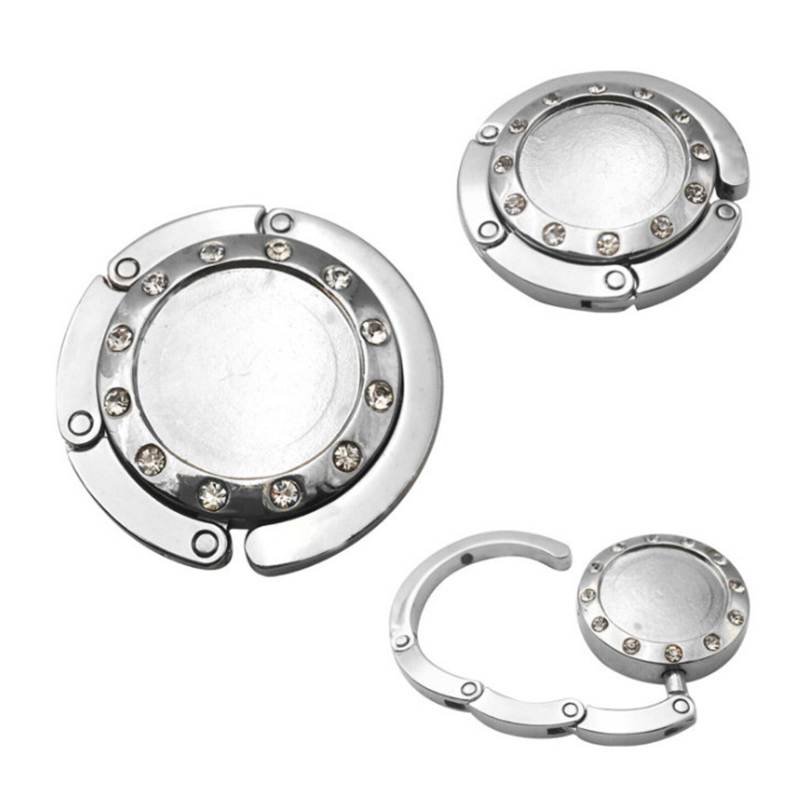 Bag Hanger Hook Purse Hook Blank 25mm Round Crystal Purse Etsy