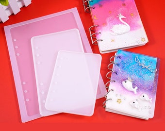 Molde de silicona para cubierta de cuaderno, moldes de resina, moldes de silicona, epoxi, fabricación de joyas de colgantes artesanales, suministros de joyería diy