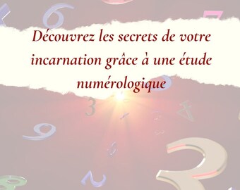 Votre thème numérologique complet, dettes karmiques, potentiel, chemin de vie...