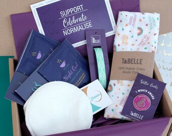 Breastfeeding Milestone Gift Box - Nursing Mum Essentials with choice of Enamel Pin & Feeding Clip