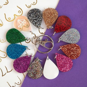 Breastfeeding milestone award celebration charms - glittery droplet gift for mums nursing journey