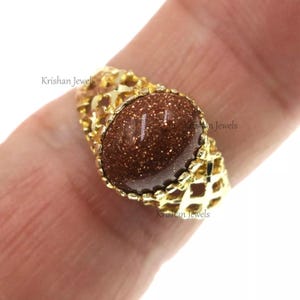 14k Solid Yellow Gold Natural Orange Sun Stone Basket Design Ring, Handmade Anniversary Engagement Ring, Promise Ring for Women, Energy Ring