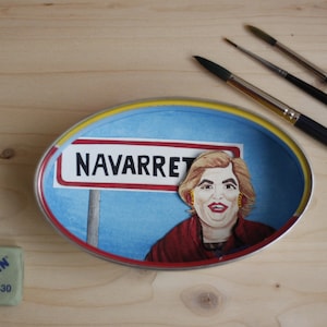 PACKAGE ROOMS / hand cut illustration / Original sardine tin / Boho design / Wall art / recycled / boho / netflix