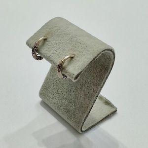 Vintage Sterling Silver Hoop Earrings - FREE SHIPPING