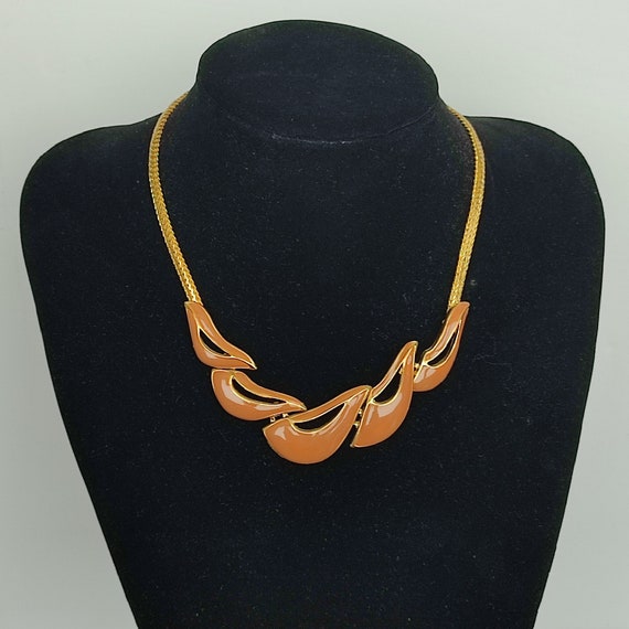 Collier Pendentif Vintage Plaqué Or Avec émail Et Monogramme 'R' - Bijou Fantaisie Ancien