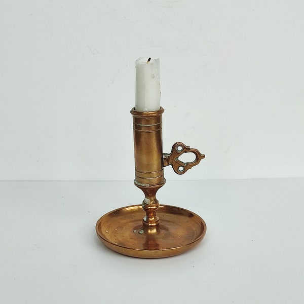 Brass Adjustable Candlestick from Ekbergs Malm, 1970s