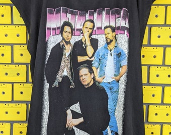Vintage 90s Metallica Rare Bootleg T-Shirt Thrash Heavy Speed Metal Sleeveless Tank Top Merch Tee Size XL