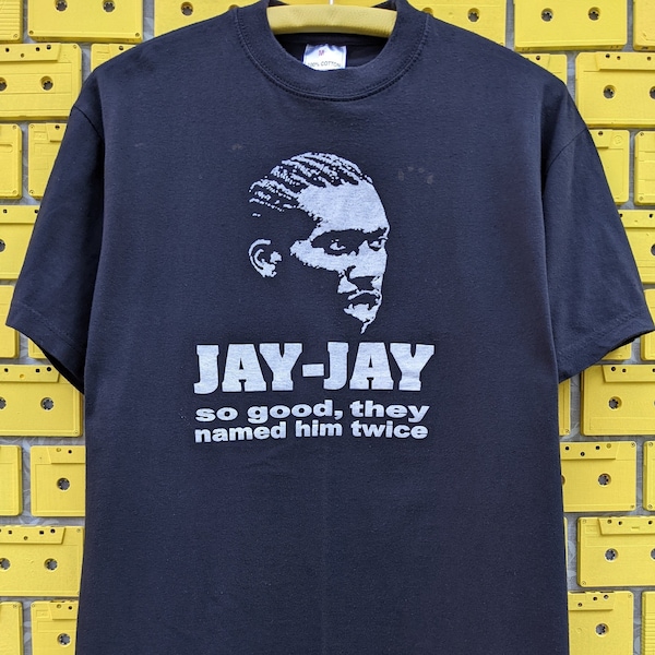 vintage Début des années 2000 Jay-Jay Okocha T-Shirt Bolton Wanderers Football Soccer Bootleg Tee Taille M