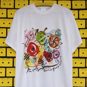 Vintage 1988 Jean Tinguely T-Shirt Swiss Modern Art Metamatic Sculptor Dadaism Avant Garde Artist Flammarion Tee Size M/L