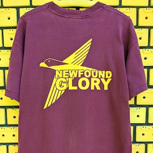 Vintage Y2K New Found Glory T-Shirt Pop Punk Alternative Rock Melodic Hardcore Band Merch Tee Size L