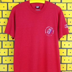 Vintage Rolling Stones T-shirt 1990 Urban Jungle Tour crew merchandise T-shirt met kleine logoprint maat L