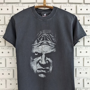 Vintage 00s WWF Kane T-Shirt &quot;Take The Fire Leave The Ashes&quot; Wrestling Merch Tee Size XS