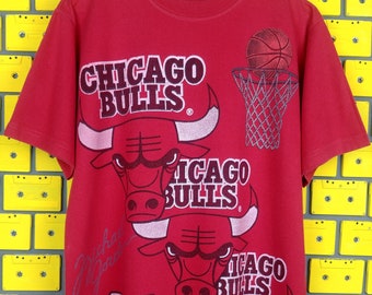 Michael Jordan Vintage 90s Chicago Bulls Tribute Soccer Jersey