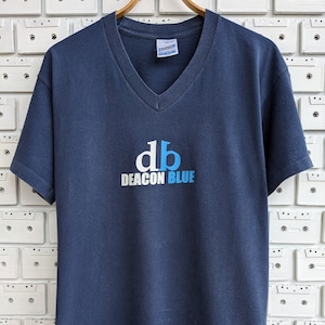 Vintage 90s Deacon Blue T-Shirt Scottish Contemporary Pop Rock Band Merch Tee Size L