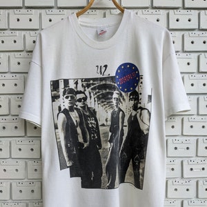 Vintage 1993 U2-Zooropa Zoo TV T-Shirt Irish Alternative Rock Post Punk Band Tour Merch Tee Size XL