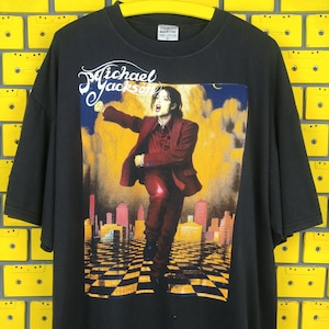 Vintage 1996 Michael Jackson T-Shirt HIStory European Tour King of Pop Merch Tee Size XL