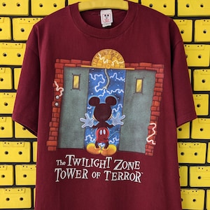 Vintage 90s Disney Tower of Terror T-shirt Mickey Mouse Disneyland