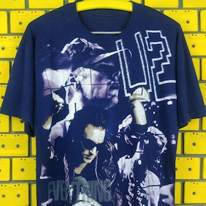 Vintage 1993 U2 Band Tour Shirt Size M Zooropa Zoo TV Concert Alternative Rock Post Punk Merch Tee