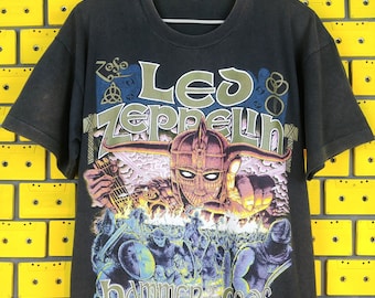 Led Zeppelin T-shirt, Vintage Rare Tie Dye Tee, Black Sabbath Deep