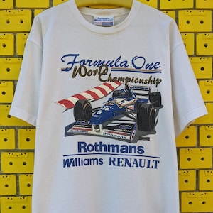 ヴィンテージ 90 年代 F1 ロスマンズ ウィリアムズ T シャツ