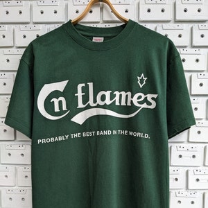 Vintage Early 00s in Flames T shirt Probably the Best Band in the