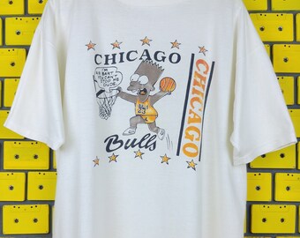 Camiseta vintage Air Bart Simpson de los años 90, camiseta Nike Spalding de los Chicago Bulls, Michael Jordan, talla XL