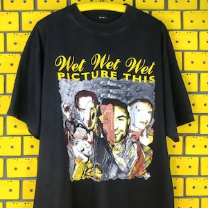 Vintage 1995 Wet Wet Wet Band T-Shirt Picture This Album Promo Tour Pop Rock Merch Tee Size XL