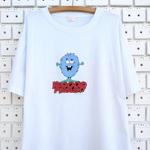 Vintage 1988 Nooo Problem! T-Shirt Blue Monster Cartoon Graphic Air Waves Inc Tee Size XL