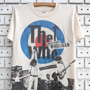 Maglietta vintage dei primi anni 2000 The Who, maglietta ufficiale del gruppo hard rock power pop inglese Wholigan, taglia S