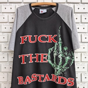 Camiseta vintage dos anos 90 e 00 The Exploited F*ck The Bastard Hardcore Street Punk Rock Band Bootleg Merch Tee tamanho largo XL