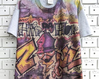 90s Vintage WK Interact Shirt : Graffiti Art - Etsy