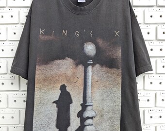 Vintage 2003 King's X T-shirt Black Like Sunday Album Promo Tour