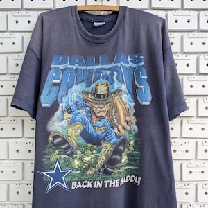 Vintage 1995 Dallas Cowboys T-Shirt Back In The Saddle National Football League NFL Team Merch Tee Size XXL