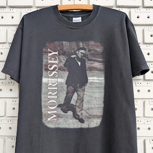 Vintage 00s Morrissey T-Shirt The Smiths Alternative Indie Pop Rock Singer Merch Tee Size M