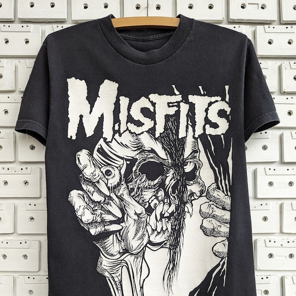 Vintage 2001 Misfits T-Shirt Mommy Can I Go Out And Kill Tonight? Pushead Graphic Artwork Horror Punk Rock Heavy Metal Band Merch Tee Size S