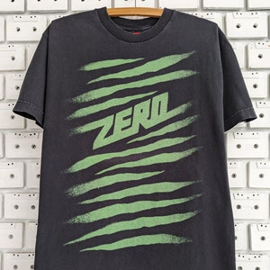 Vintage 00s Zero Skateboards T-Shirt Street Skate Brand Merch Tee Size M