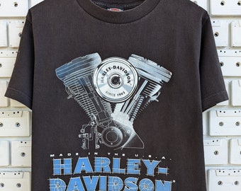 Vintage 1994 Harley Davidson T-shirt Chrome Fever Eighty Cubic 