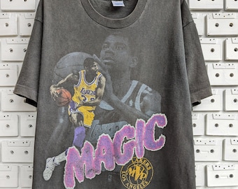 早い者勝ち！ 80s SALEM LAKERS 1988 REPEAT TEE New 80s Vintage Medium Lakers Shirt, 1988 Nba Finals Shirt