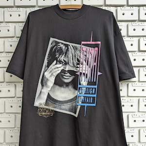 Vintage 1990 Tina Turner T-Shirt Foreign Affair Album Promo European Tour R&B Pop Soul Dance Rock Singer Merch Tee Size XL
