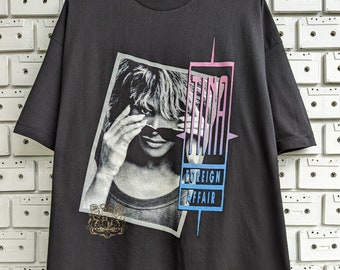 Vintage 1990 Tina Turner T-shirt Foreign Affair Album Promo tournée européenne R&B Pop Soul Dance Rock chanteur Merch Tee taille XL