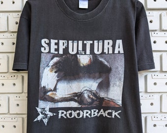 Vintage 90s Sepultura T-shirt Roots Album Era Brazilian Heavy