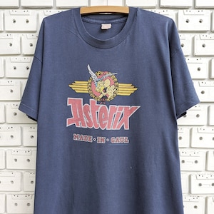Koszulka Vintage 1993 Asterix Made In Gaul Gaulish Warriors European Comic Series Cartoon Character Merch Tee Rozmiar XL